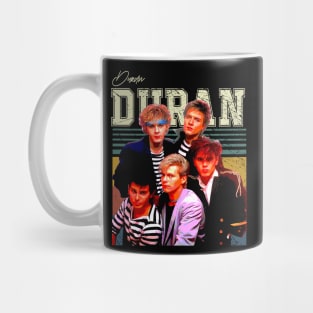 Duran's Musical Odyssey Elegance Retro Nostalgia Tee Inspired by '80s Euphoria Mug